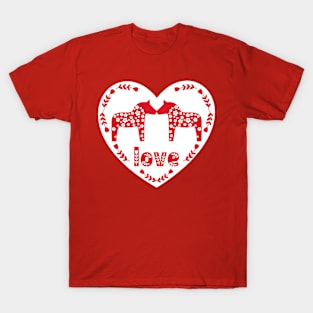 Valentine heart love T-Shirt